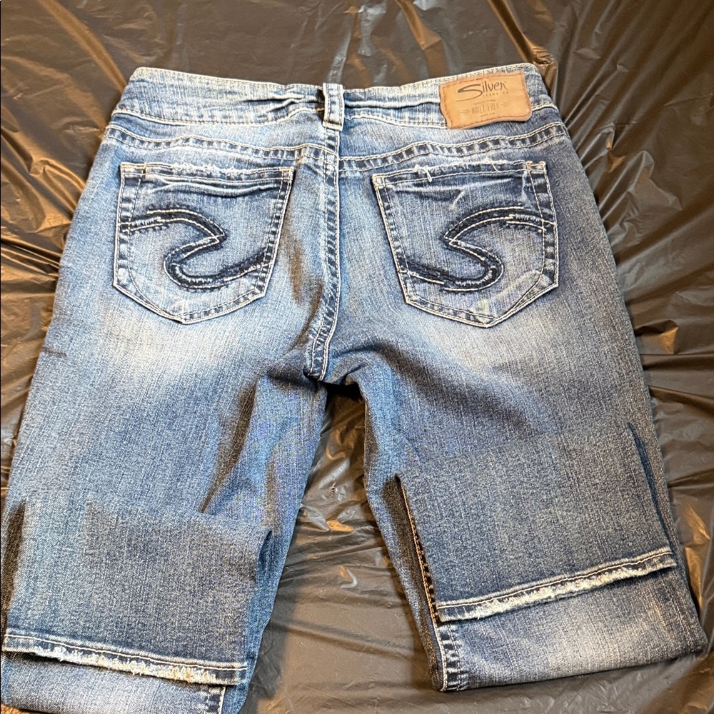 Silver Suki  Capri W 28” L 22 1/2”